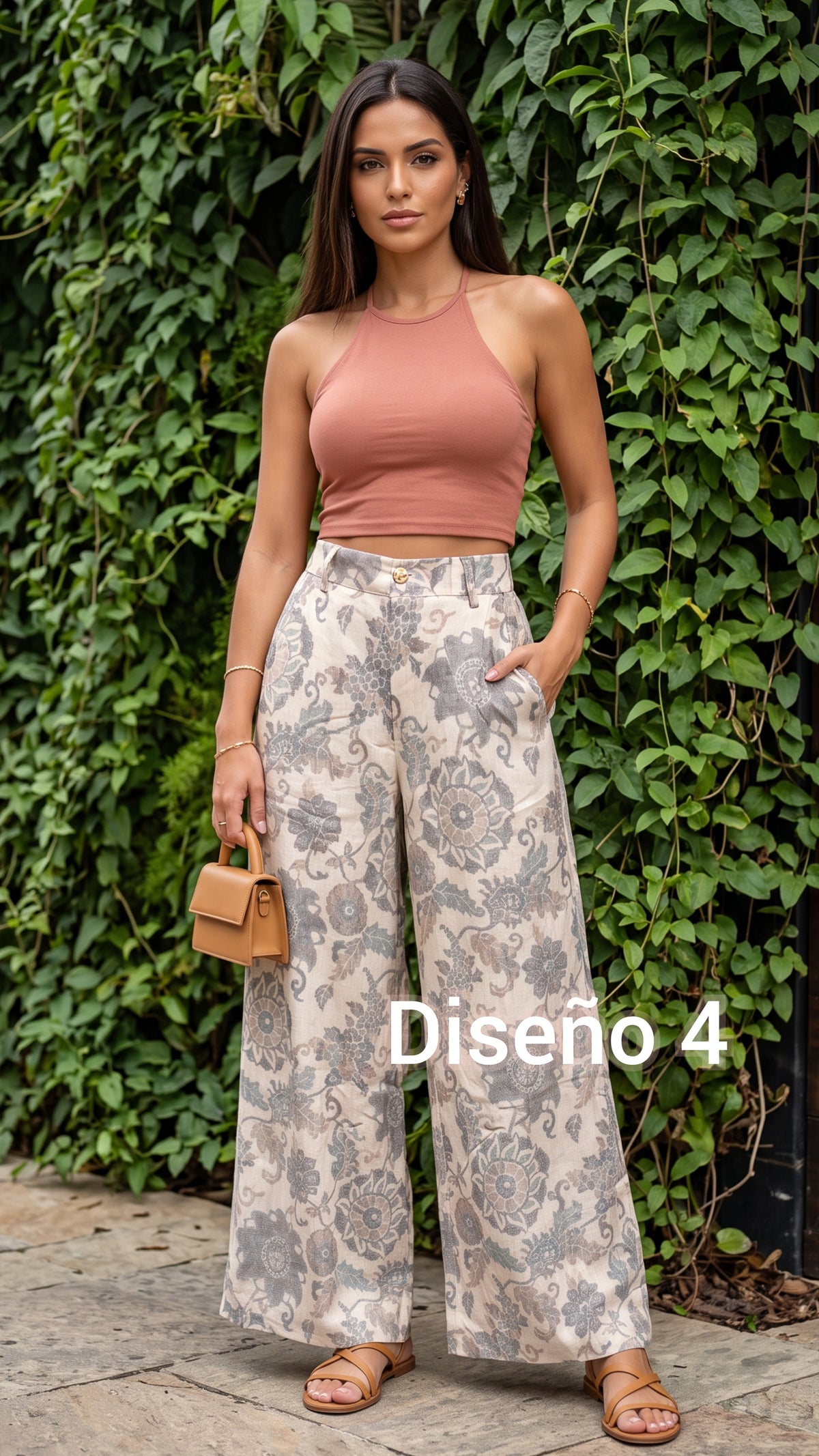 Pantalón Estampado Lino 🌼