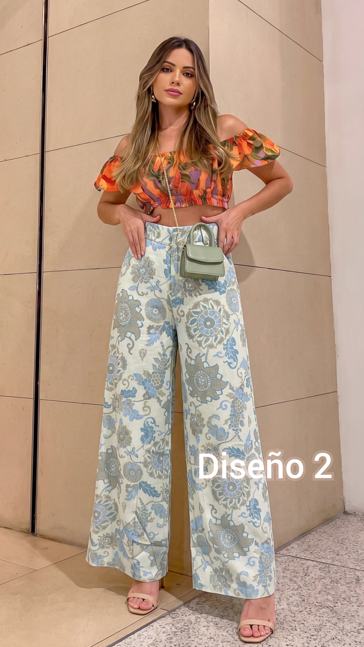 Pantalón Estampado Lino 🌼